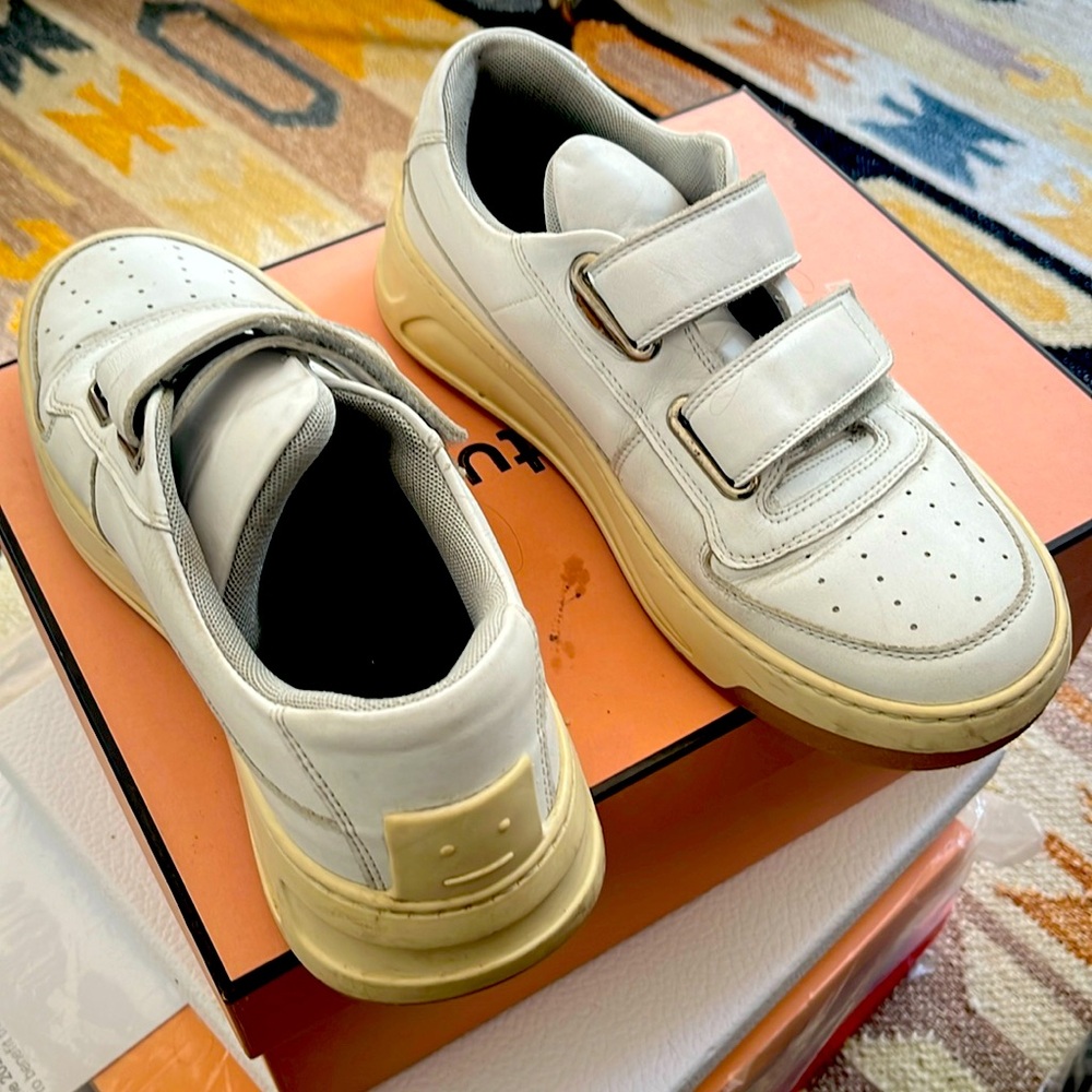 ACNE STUDIOS Velcro Sneaker Shoe White